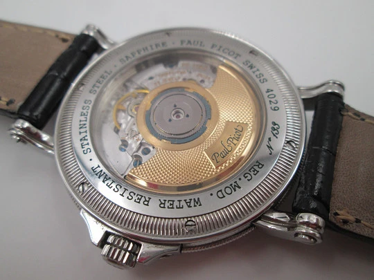 Rare Paul Picot Marrakech 1100. Stainless steel. Automatic. Power reserve. 2003 Rare Paul Picot Marrakech 1100. Stainless steel. Automatic. Power reserve. 2003