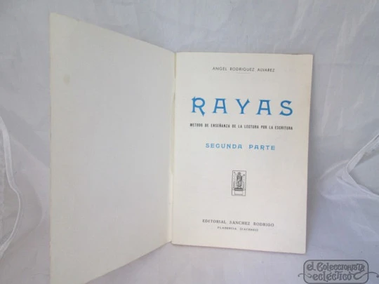 Rayas. Método lectura. Ángel Rodríguez. 1968. Sánchez Rodrigo