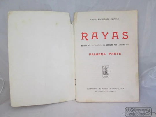 Rayas. Método lectura. Ángel Rodríguez. 1968. Sánchez Rodrigo