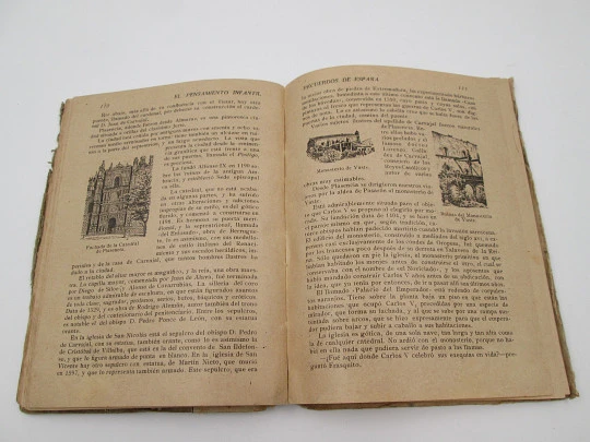 Recuerdos de España. El Pensamiento Infantil. Saturnino Calleja. Libro Lectura. 1910