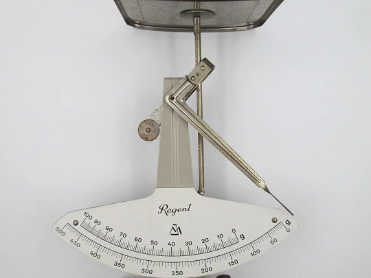 Regent letter scale / Table scale. Metal & enamel. Jakob Maul GmbH. 1960's