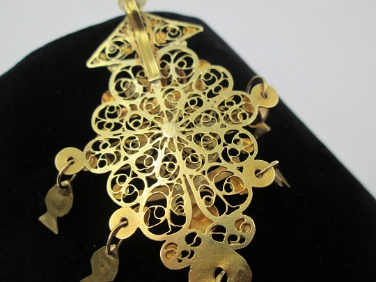Regional jewelry 'Galápago' pendant. 19th century. 18 karat yellow gold. Spain
