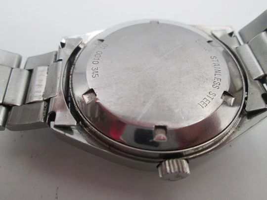 Reloj automático para hombre Zenith Surf. Acero inoxidable. Calendario. Brazalete. 1970 Reloj automático para hombre Zenith Surf. Acero inoxidable. Calendario. Brazalete. 1970