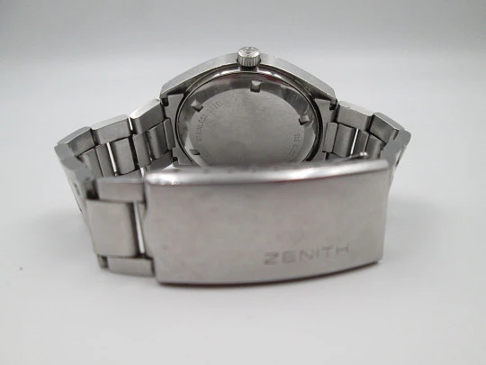 Reloj automático para hombre Zenith Surf. Acero inoxidable. Calendario. Brazalete. 1970 Reloj automático para hombre Zenith Surf. Acero inoxidable. Calendario. Brazalete. 1970