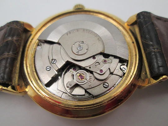 Reloj automático Royce Leadership. Chapado oro y acero inoxidable. Calendario. 1960