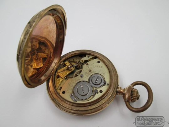 Reloj bolsillo Charles Edward Lardet Fleurier Suisse. 15 rubíes