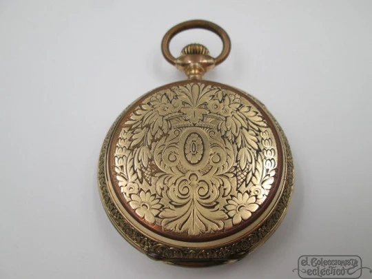 Reloj bolsillo Charles Edward Lardet Fleurier Suisse. 15 rubíes