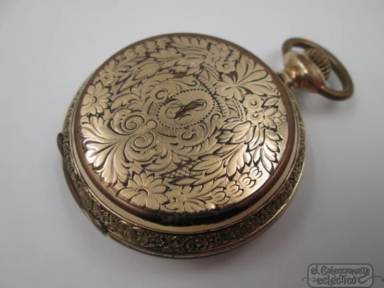 Reloj bolsillo Charles Edward Lardet Fleurier Suisse. 15 rubíes