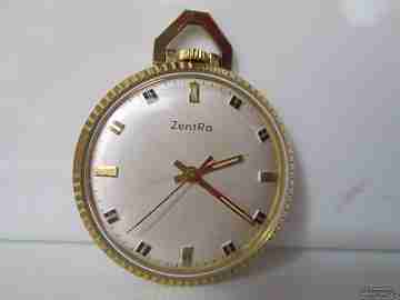 Reloj colgante Zentra. Metal chapado. Alemania. Cuerda. 1960