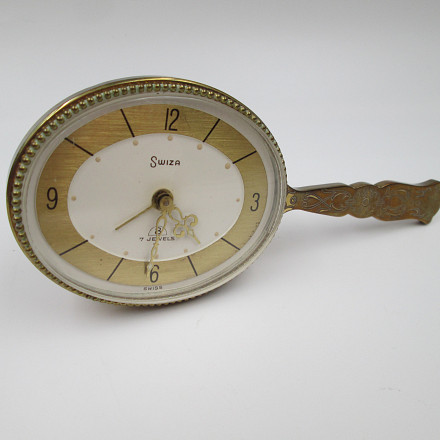 Réveil De Voyage Mécanique Ancien - Fonctionne à Remontage, Occasion