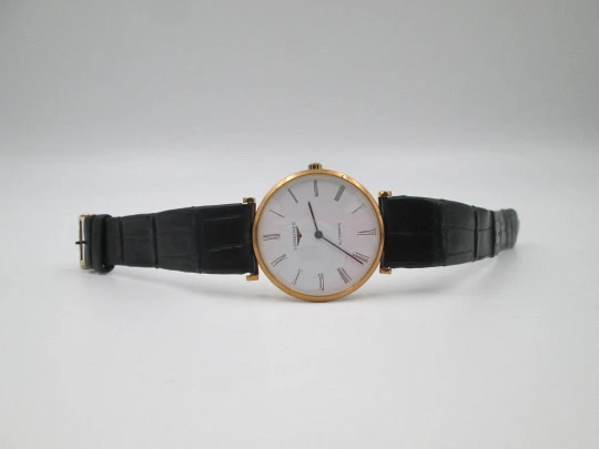 Reloj de vestir automático Longines La Grande Classique. Acero y revestimiento PVD oro