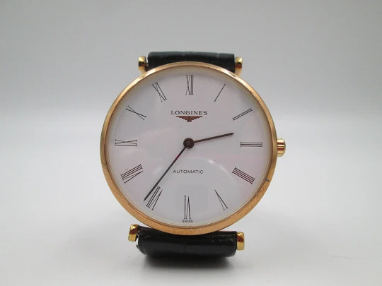 Reloj de vestir automático Longines La Grande Classique. Acero y revestimiento PVD oro
