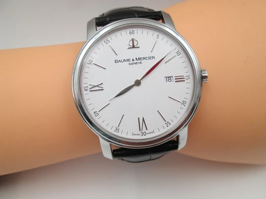 Reloj de vestir de cuarzo para caballero Baume & Mercier Classima. Acero inoxidable. Suiza