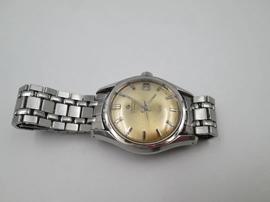 Reloj deportivo automático Certina DS. Acero inoxidable. Calendario. Brazalete. 1960