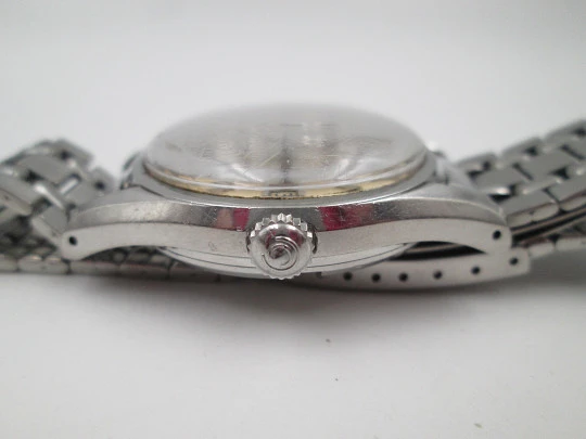 Reloj deportivo automático Certina DS. Acero inoxidable. Calendario. Brazalete. 1960