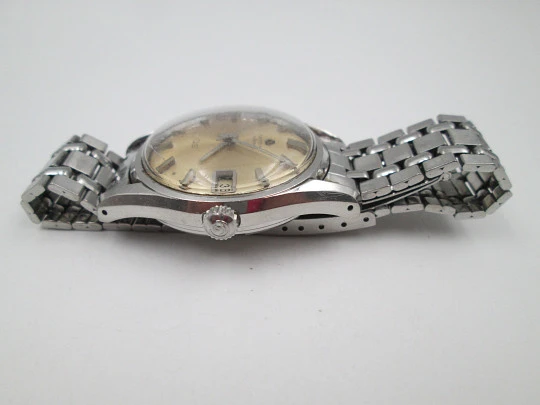 Reloj deportivo automático Certina DS. Acero inoxidable. Calendario. Brazalete. 1960