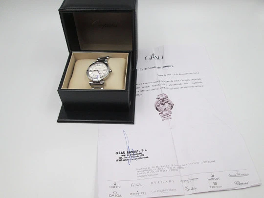 Reloj mujer Chopard Imperiale. Acero. Calendario. Brazalete. Cuarzo. Caja. 2014