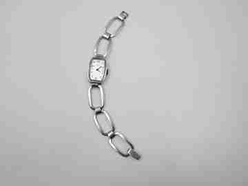 Reloj mujer Déesse. Plata de ley. Cuerda manual. Brazalete. 1960. Francia