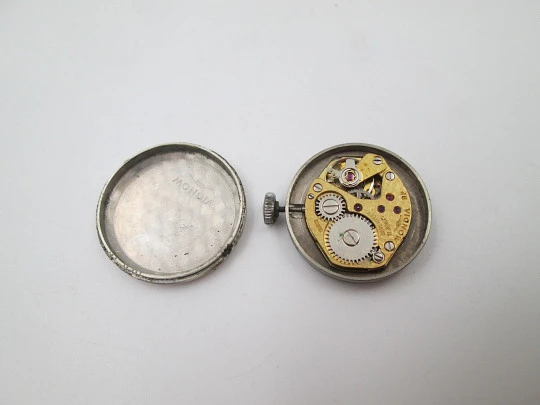 Reloj mujer Mondia con brazalete Puig Doria. Plata de ley 800 milésimas. Cuerda manual