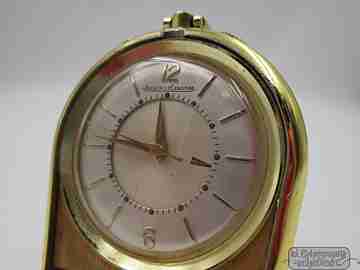 Reloj viaje Jaeger LeCoultre Memovox. Chapado oro. 1960. Alarma