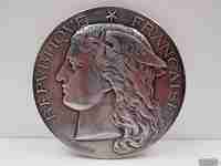 República Francesa. Ministerio de Comercio. Plata de ley, 1884. Francia