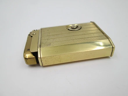 Reuge Slam Song Petrol Musical Lighter Gold Plated Swiss | El