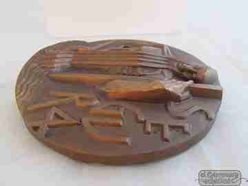 Río Segura. Alto relieve. Bronce. F.N.M.T. Años 80. Madrid
