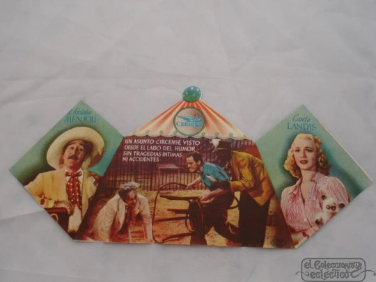 Road show. 1945. Carole Landis. Die-cut. Spain. Colour. Double. Cepicsa