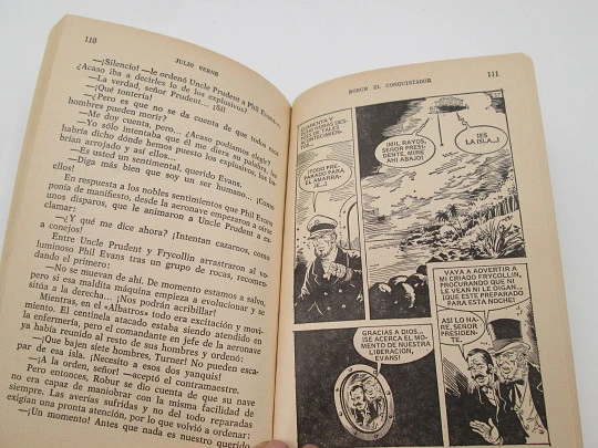 Robur, el conquistador. Julio Verne. Libro ilustrado. Historias Selección. Bruguera, 1985