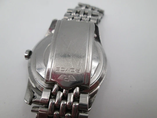 Royce. Acero inoxidable. Brazalete. Automático. Calendario. 1970. Suiza