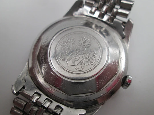 Royce. Acero inoxidable. Brazalete. Automático. Calendario. 1970. Suiza