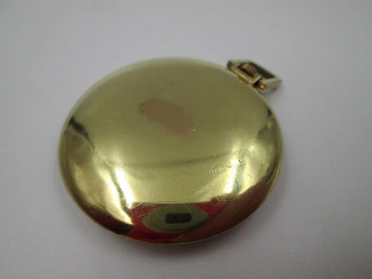 Royce. Gold plated case (Silvan Kocher). Manual wind. Press back. Golden dial. 1960's