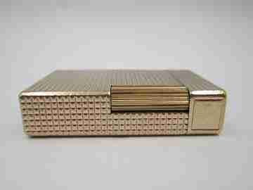 S. T. Dupont Paris. 20 microns gold plated. Diamond pattern. France. 1990's