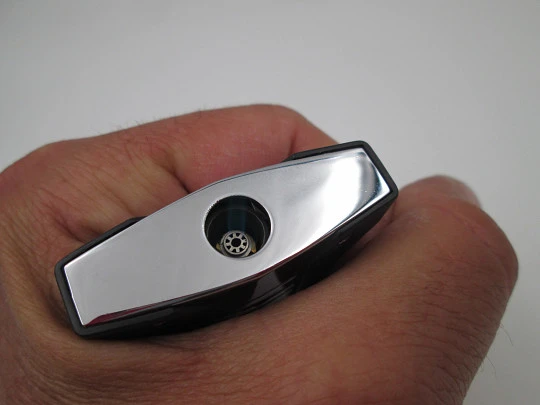 S.T. Dupont Defi Extreme torch flame gas lighter. Black resin and chrome metal. 2020's S.T. Dupont Defi Extreme torch flame gas lighter. Black resin and chrome metal. 2020's