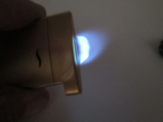 S.T. Dupont Paris Slim 7 torch flame gas lighter. Gold plated metal. France. 2020's S.T. Dupont Paris Slim 7 torch flame gas lighter. Gold plated metal. France. 2020's
