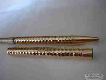 S.T. Dupont. Chapado en oro de 20 micras. Francia. Ondas. Años 80