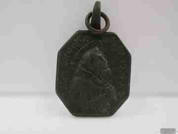 Saint Francis of Assisi and St Anthony of Padua. Bronze. 18th century