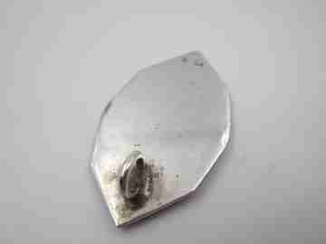 Saint Joseph and Child religious medal. 925 sterling silver. High relief. Spain