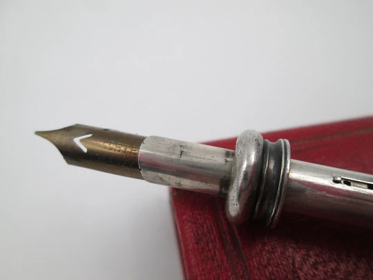 Sampson Mordan dip pen & propelling pencil combo. Sterling silver. 1880