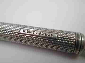 Sampson Mordan extendable pencil. Sterling silver. 1900s. United Kingdom