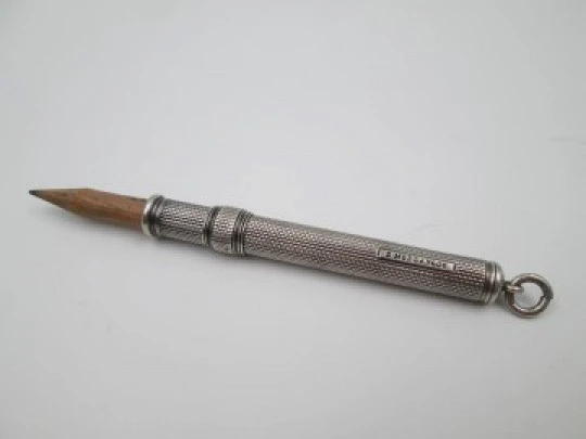 Sampson Mordan extendable pencil. Sterling silver. 1900s. United Kingdom