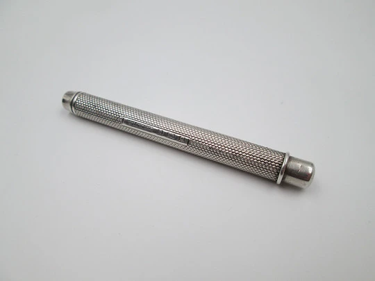 Sampson Mordan mechanical propelling pencil. Sterling silver. 1916