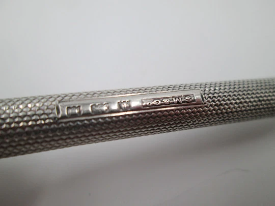 Sampson Mordan mechanical propelling pencil. Sterling silver. 1916