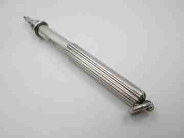 Sampson Mordan mechanical propelling twist pencil. Silver. 1890's. England