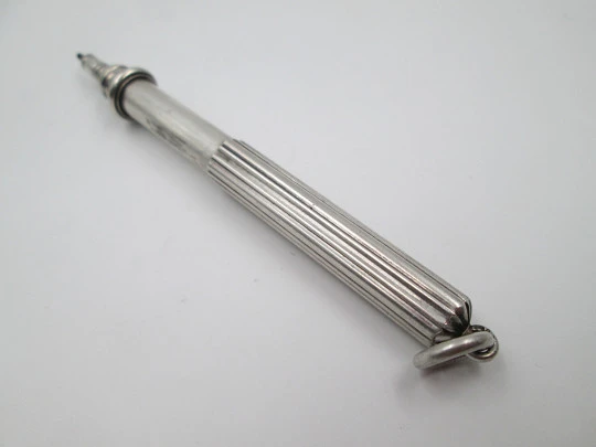 Sampson Mordan mechanical propelling twist pencil. Silver. 1890's. England