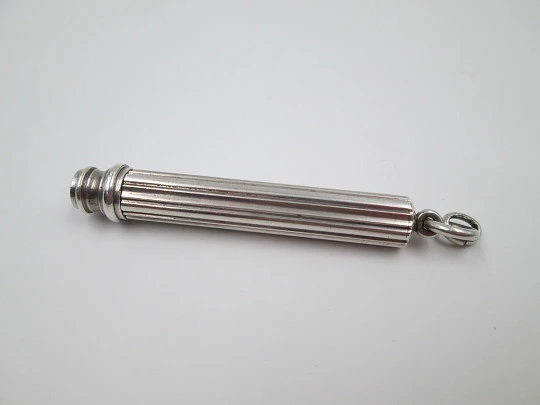 Sampson Mordan mechanical propelling twist pencil. Silver. 1910's