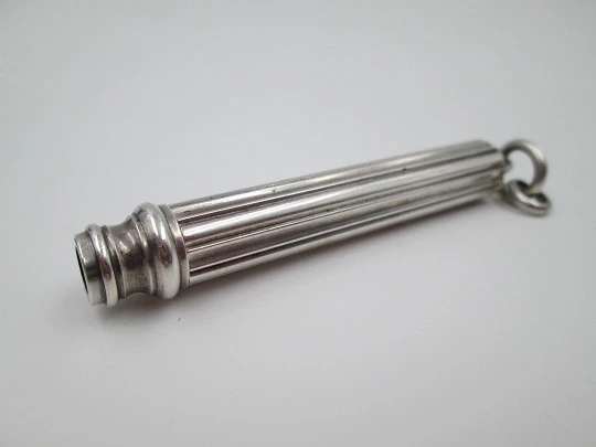 Sampson Mordan mechanical propelling twist pencil. Silver. 1910's