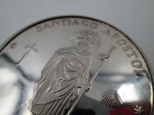 Santiago Apostle. Xacobeo 1999. Sterling silver 999. Aural. Box