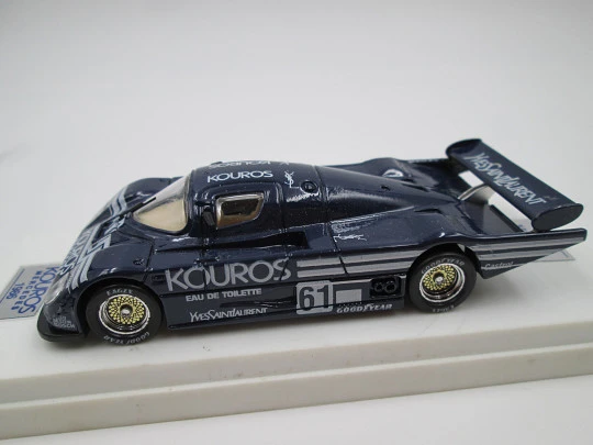 Sauber-Mercedes C8 'Kouros' coche metal miniatura. Estuche. Hong-Kong. 1980