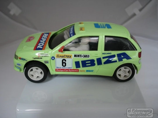 Scalextric slot car. Seat Ibiza Repsol Rally. Tyco. 1996. Spain